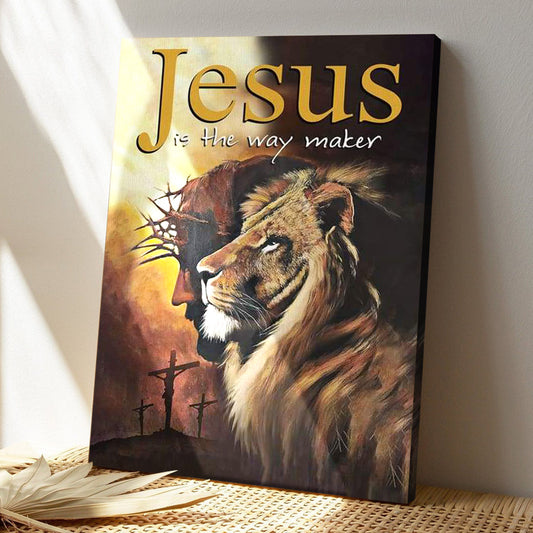 Jesus Is The Way Maker Canvas - Christian Wall Art