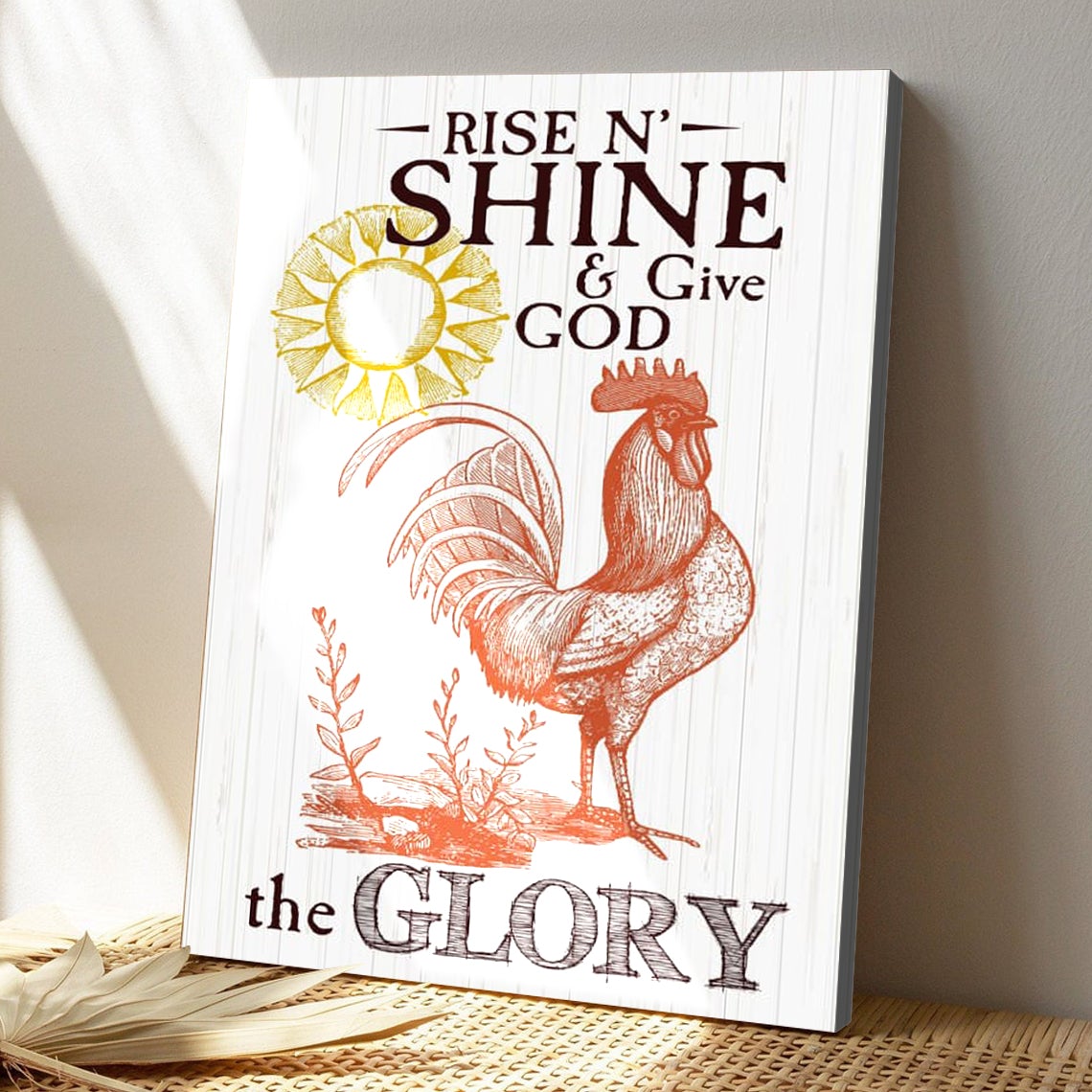 Bible Verse Canvas - Rise And Shine And Give God The Glory Canvas - Sc ...