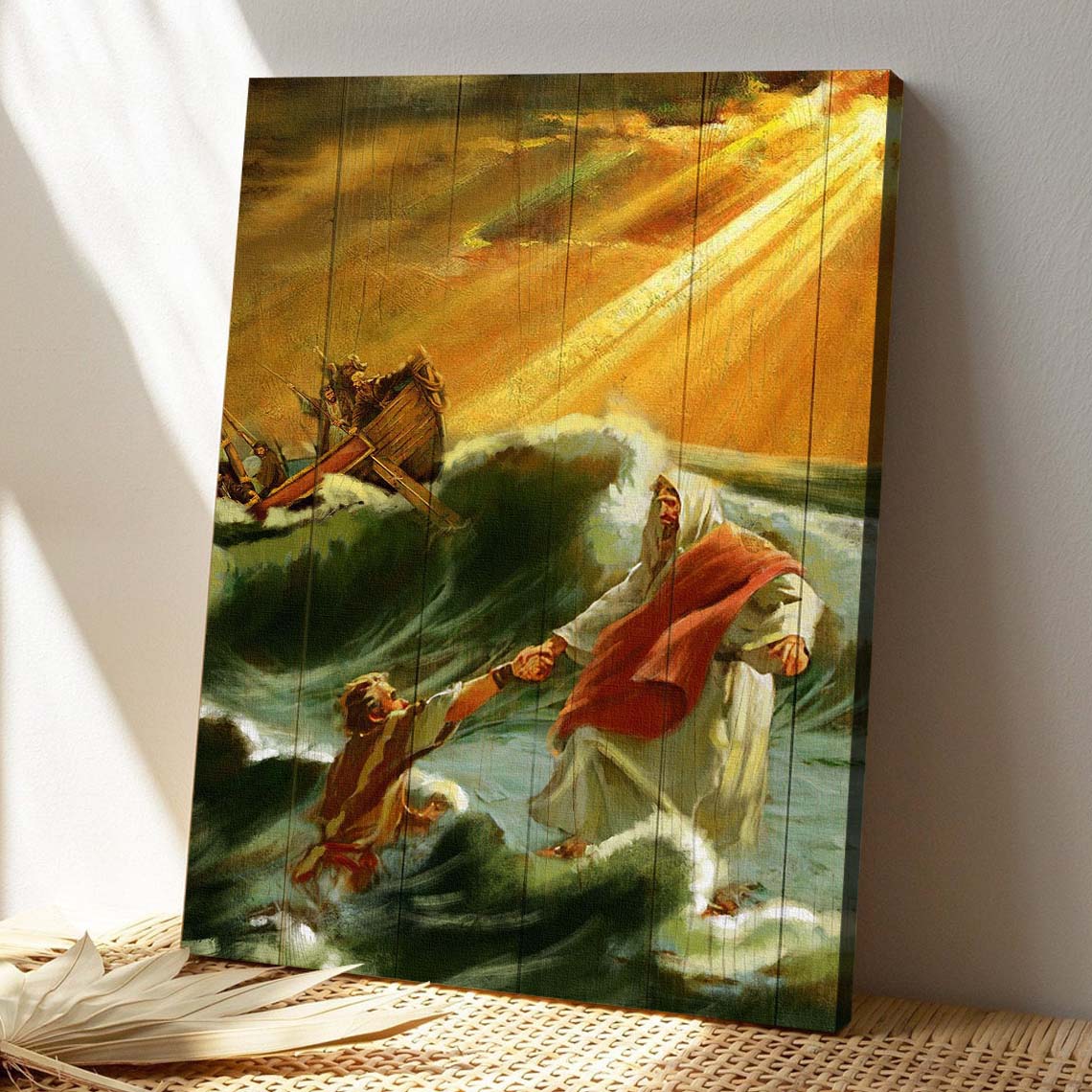 Christian Canvas Wall Art - God Canvas - Jesus - The Savior Canvas - Bible Verse Canvas - Ciaocustom