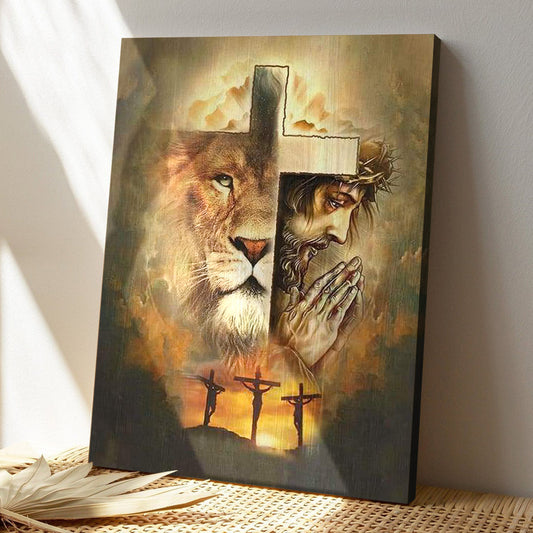 Bible Verse Canvas - God Canvas - Jesus The Lion Of Judah Canvas Wall Art - Scripture Canvas Wall Art - Ciaocustom
