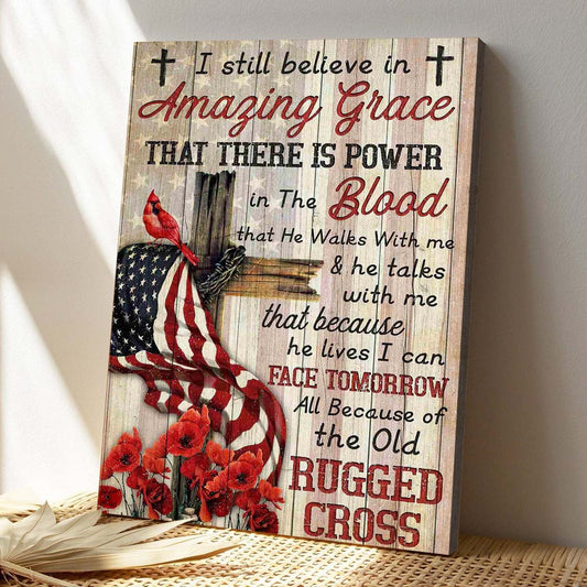 Christian Canvas Wall Art - God Canvas - Jesus Canvas - I Believe Amazing Grace Canvas - Bible Verse Canvas - Ciaocustom