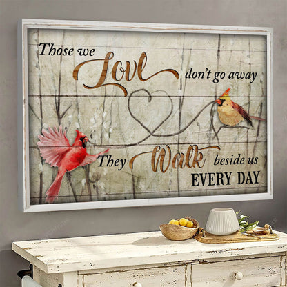 Cardinal - They Walk Beside Us Every Day - Heaven Landscape Canvas Prints - Canvas Decor Ideas