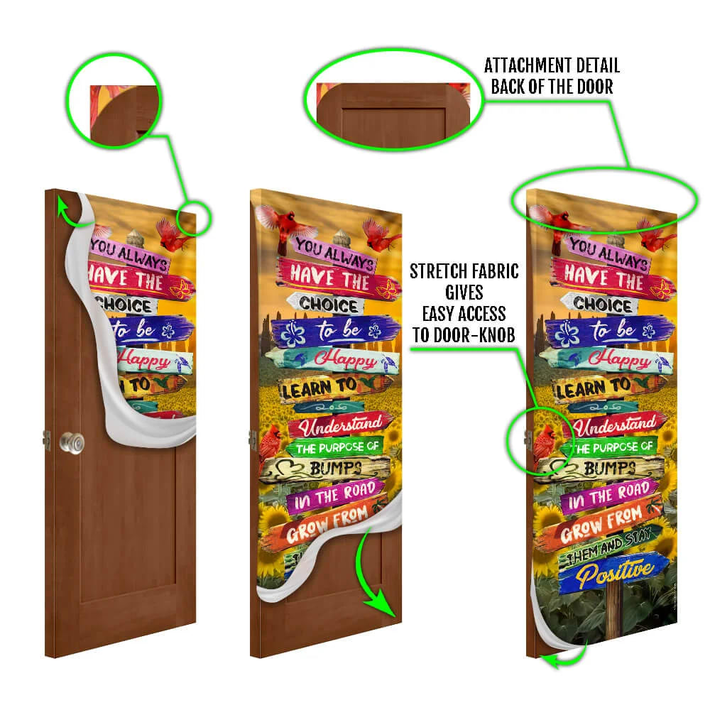 Cardinal Door Cover Bless This - Religious Door Decorations