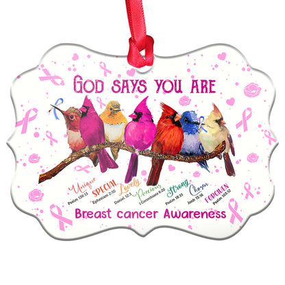 Cardinal Faith Brc Metal Ornament - Christmas Ornament - Christmas Gift