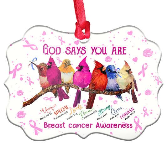 Cardinal Faith Brc Metal Ornament - Christmas Ornament - Christmas Gift