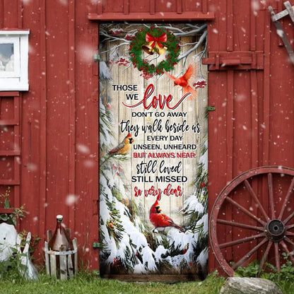 Cardinals Christmas Door Cover - Cardinal Christmas Decor - Christmas Door Cover Decorations