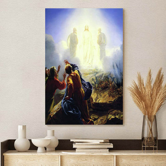 Carl Bloch Transfiguration Of Jesus Canvas Picture - Jesus Christ Canvas Art - Christian Wall Canvas