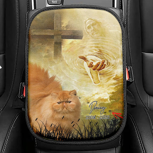 Cat Memorial Seat Box Cover, Take My Hand Jesus, Pet Loss Gifts