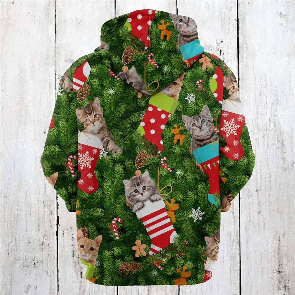 Cat Socks Christmas All Over Print 3D Hoodie For Men And Women, Best Gift For Cat lovers, Best Outfit Christmas