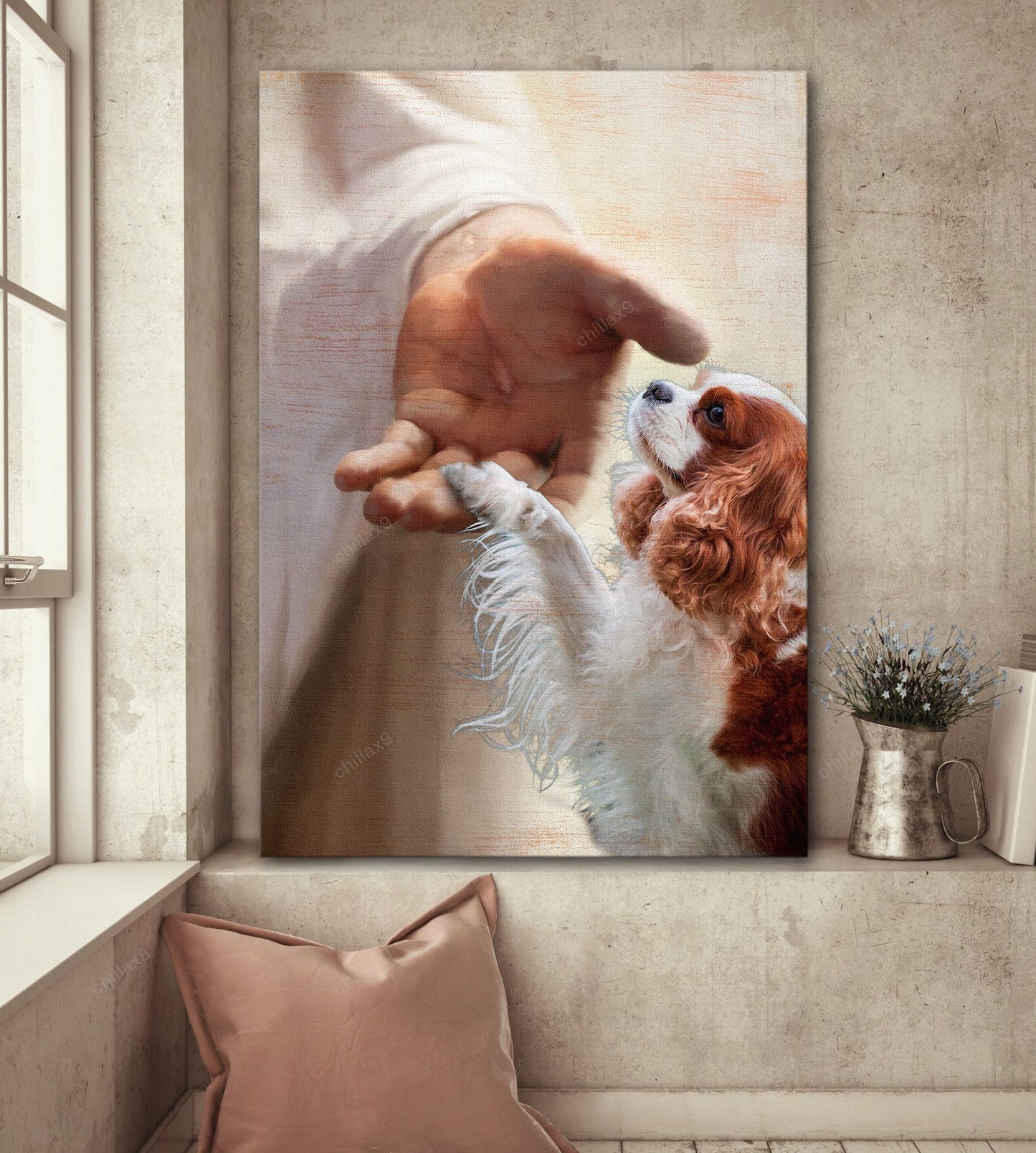 Cavalier King Charles Spaniel - Take My Hand Canvas - Canvas Decor Ideas