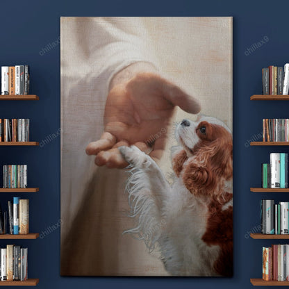 Cavalier King Charles Spaniel - Take My Hand Canvas - Canvas Decor Ideas