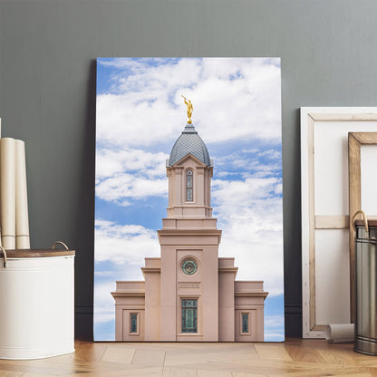 Cedar City Utah Temple  Arrows To Heaven Canvas Pictures - Jesus Canvas Art - Christian Wall Art