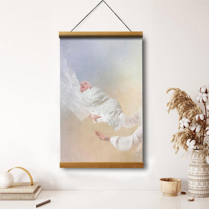 Celestial Exchange Hanging Canvas Wall Art - Gift For Mom - Religious Canvas