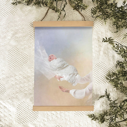 Celestial Exchange Hanging Canvas Wall Art - Gift For Mom - Religious Canvas