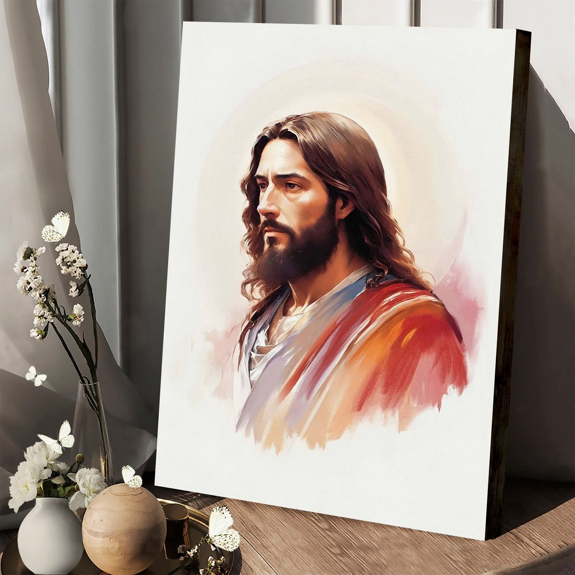 Champion Of Justice Unique One Of A Kind Painting Of Jesus - Canvas Pictures - Jesus Canvas Art - Christian Wall Art