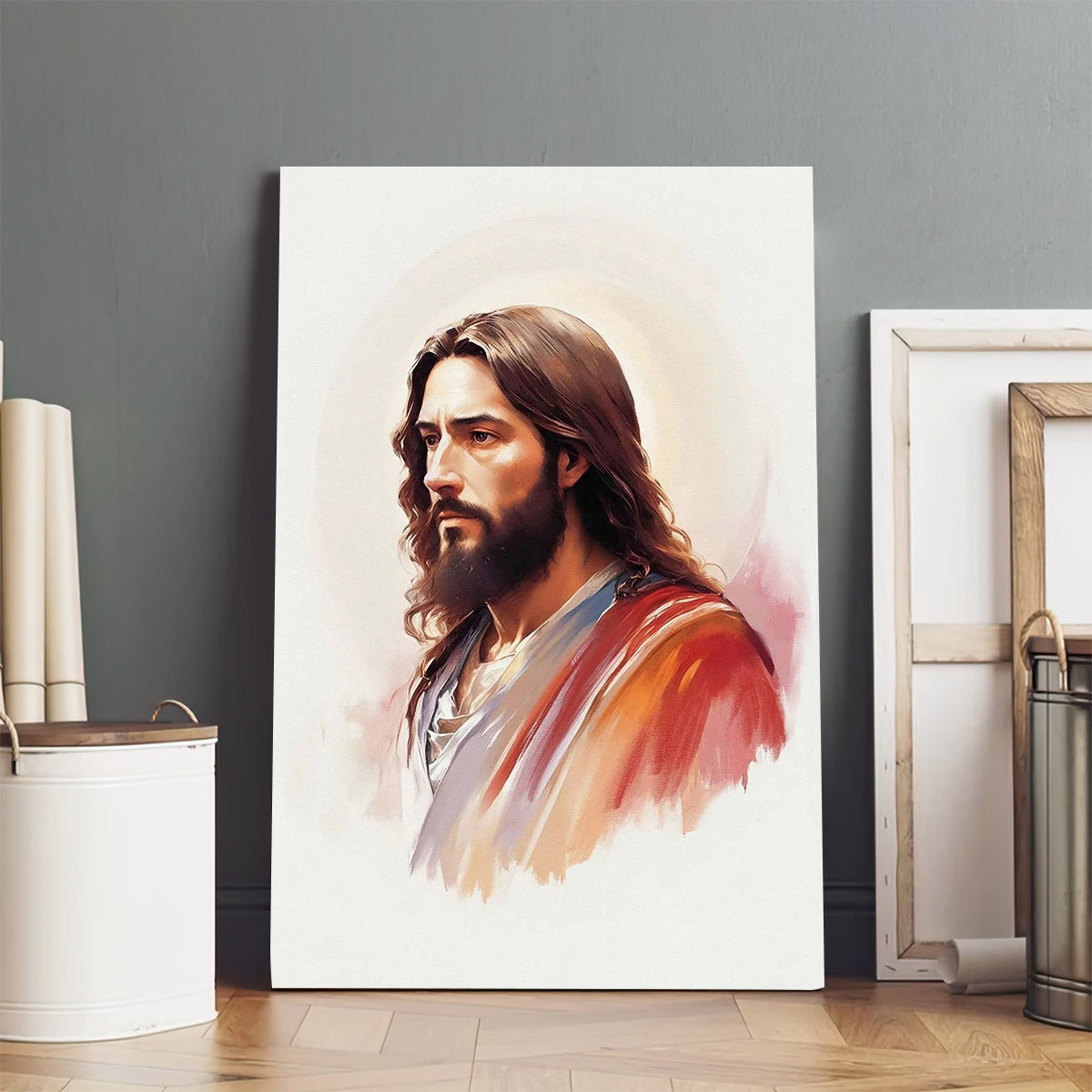 Champion Of Justice Unique One Of A Kind Painting Of Jesus - Canvas Pictures - Jesus Canvas Art - Christian Wall Art