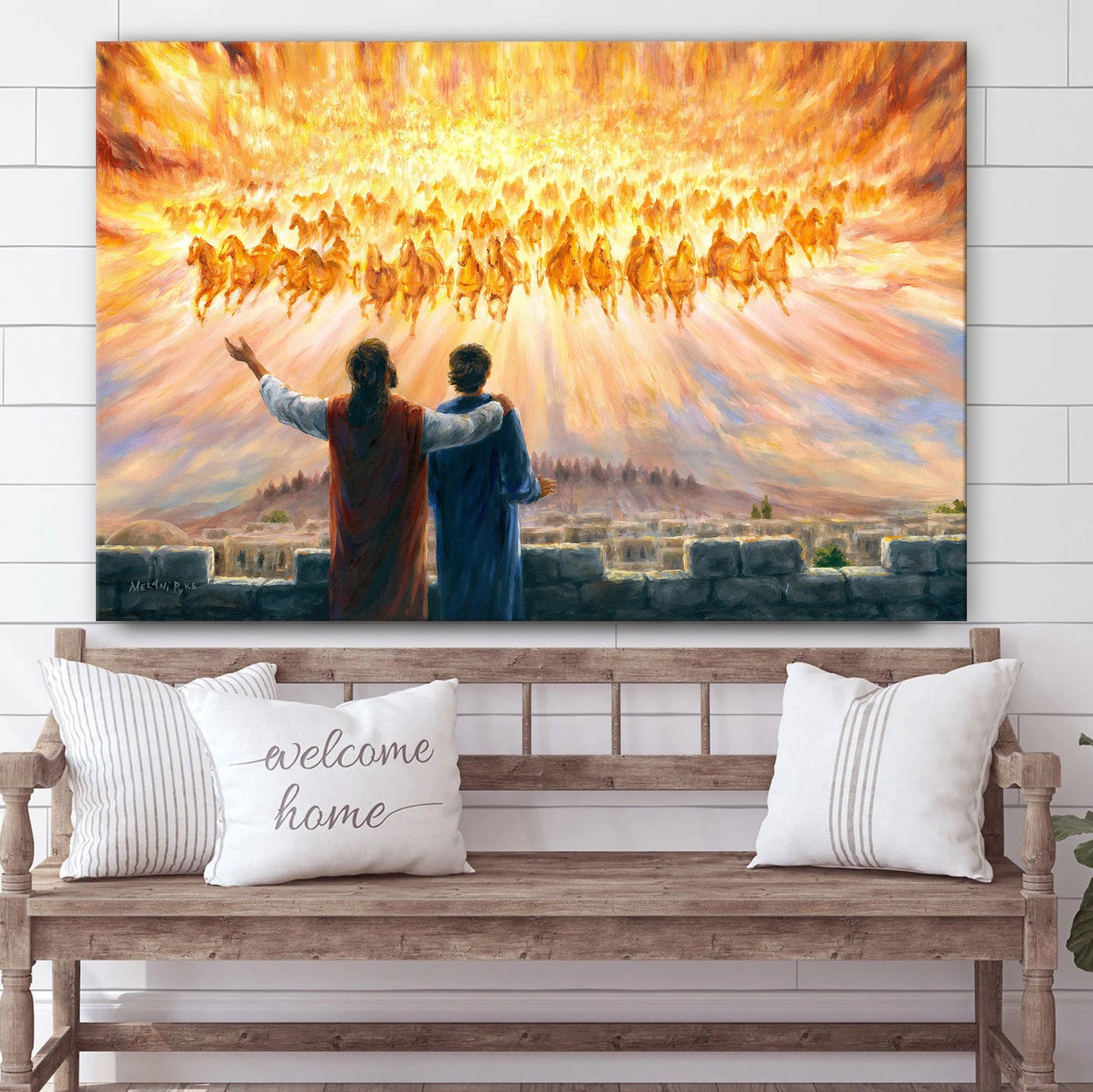 Chariots Of Fire Art Army From Heaven Spiritual - Canvas Pictures - Jesus Canvas Art - Christian Wall Art