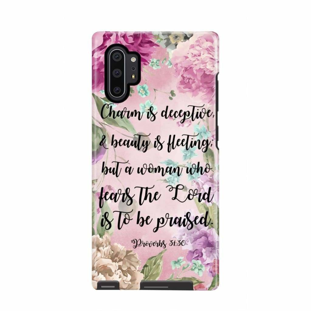 Charm Is Deceptive And Beauty Is Fleeting Proverbs 3130 Phone Case - Scripture Phone Cases - Iphone Cases Christian