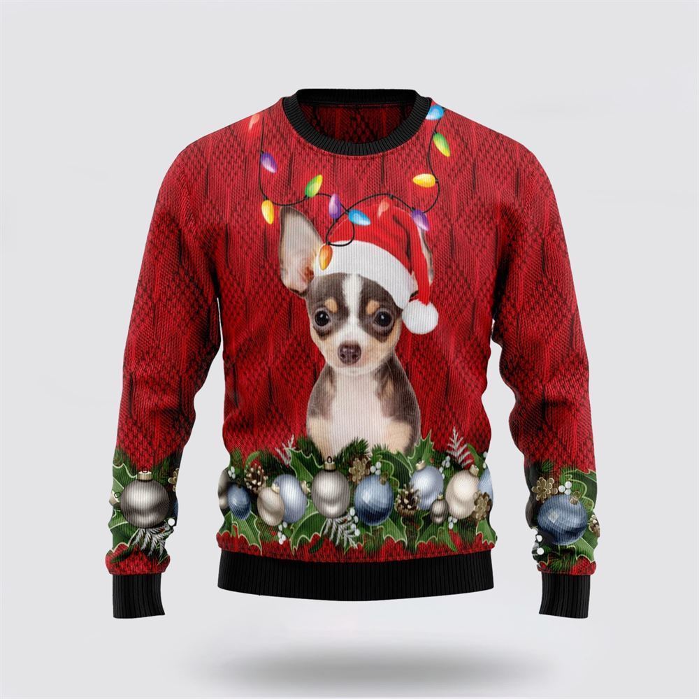 Chihuahua Christmas Beauty Ugly Ugly Christmas Sweater For Men And Women, Gift For Christmas, Best Winter Christmas Outfit