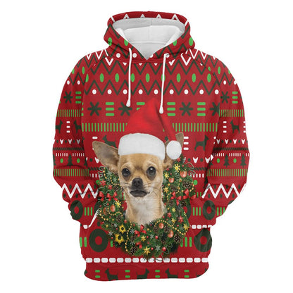 Chihuahua Merry Christmas All Over Print 3D Hoodie For Men And Women, Best Gift For Dog lovers, Best Outfit Christmas