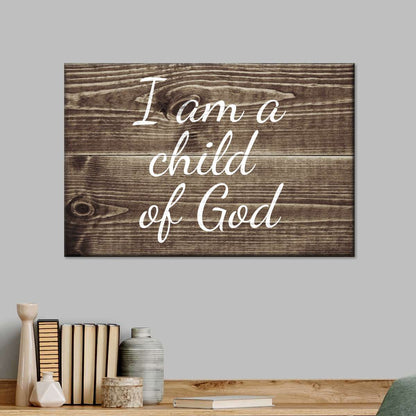 Child Of God Canvas Wall Art - Christian Canvas Wall Art - Religious Wall Art Canvas