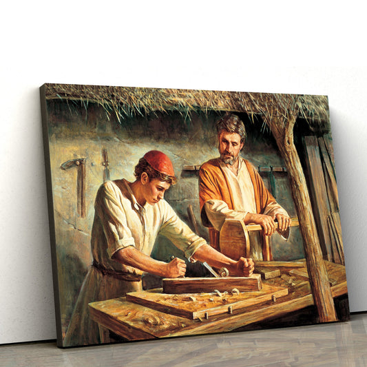 Childhood Of Jesus Christ Canvas Pictures - Jesus Canvas Wall Art - Christian Canvas Paintings