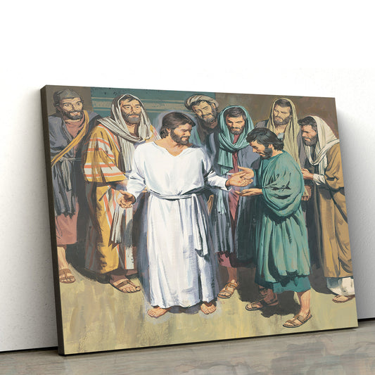 Christ Appearing To His Apostles Canvas Wall Art - Christian Canvas Pictures - Religious Canvas Wall Art