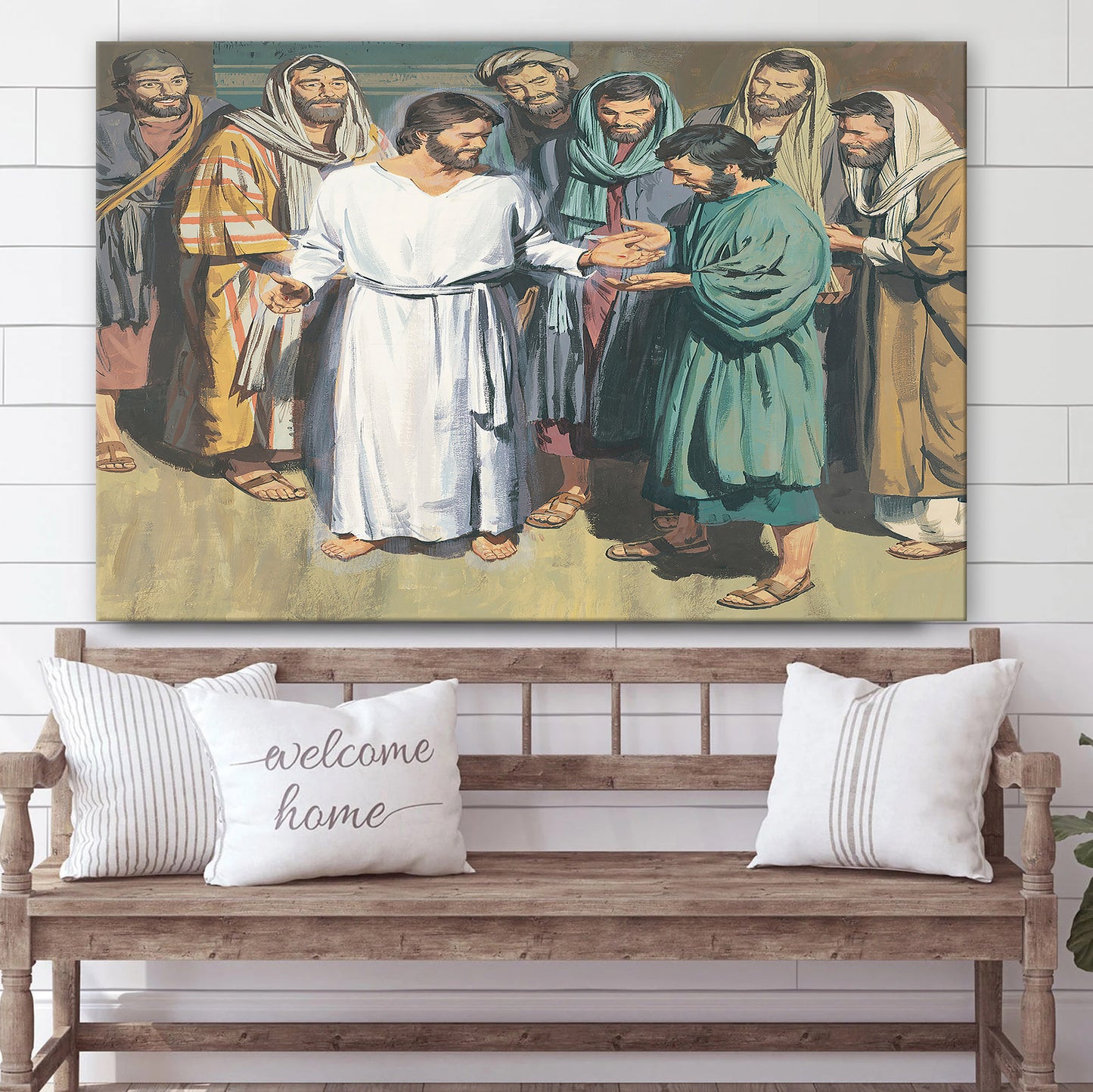 Christ Appearing To His Apostles Canvas Wall Art - Christian Canvas Pictures - Religious Canvas Wall Art