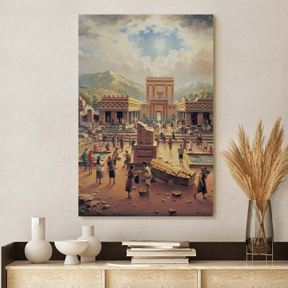 Christ Appearing to the Nephites Canvas Wall Art - Religious Canvas Wall Art - Christian Paintings For Home