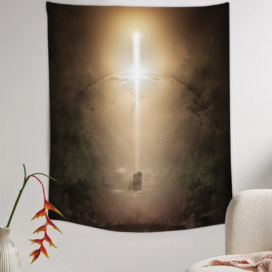 Christ Ascends Tapestry - Jesus Picture - Religious Tapestry - Christian Tapestry Wall Hangings