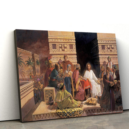 Christ Asks For The Records Canvas Wall Art - Christian Canvas Pictures - Religious Canvas Wall Art