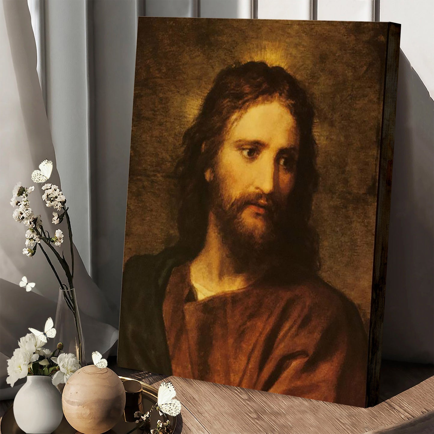 Christ At Thirty-Three Canvas Wall Art - Jesus Picture - Jesus Portrait Canvas