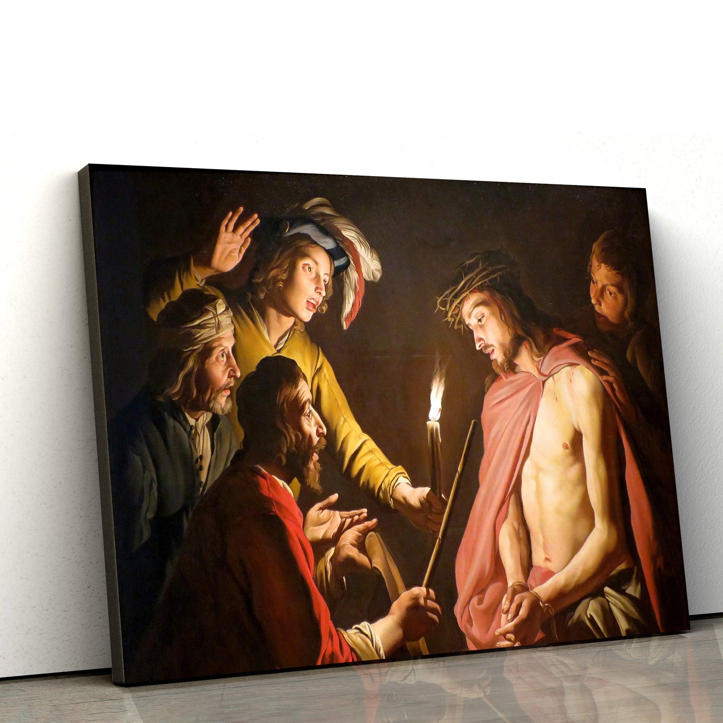 Christ Crowned With Thorns Canvas Pictures - Jesus Christ Canvas Art - Christian Wall Canvas