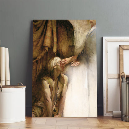 Christ Healing The Blind Man Canvas Picture - Jesus Christ Canvas Art - Christian Wall Canvas