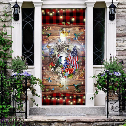 Christ Hummingbird Door Cover - Religious Door Decorations