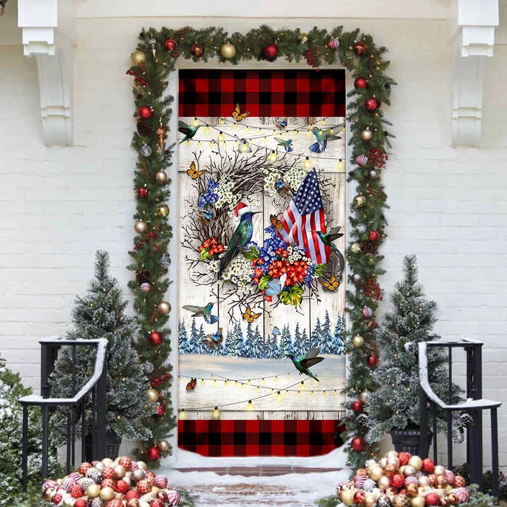 Christ Hummingbird Door Cover - Religious Door Decorations