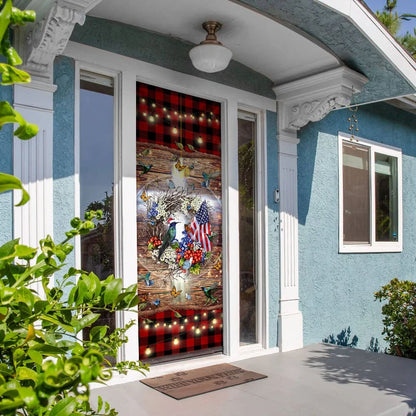 Christ Hummingbird Door Cover - Religious Door Decorations