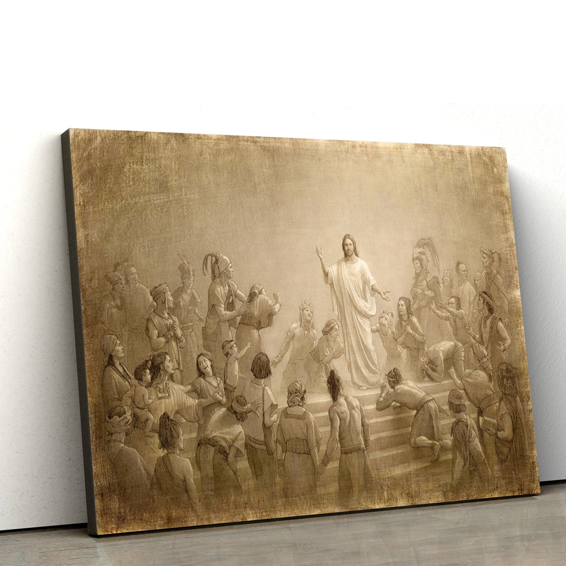 Christ In America  Canvas Pictures - Jesus Christ Canvas - Christian Wall Art
