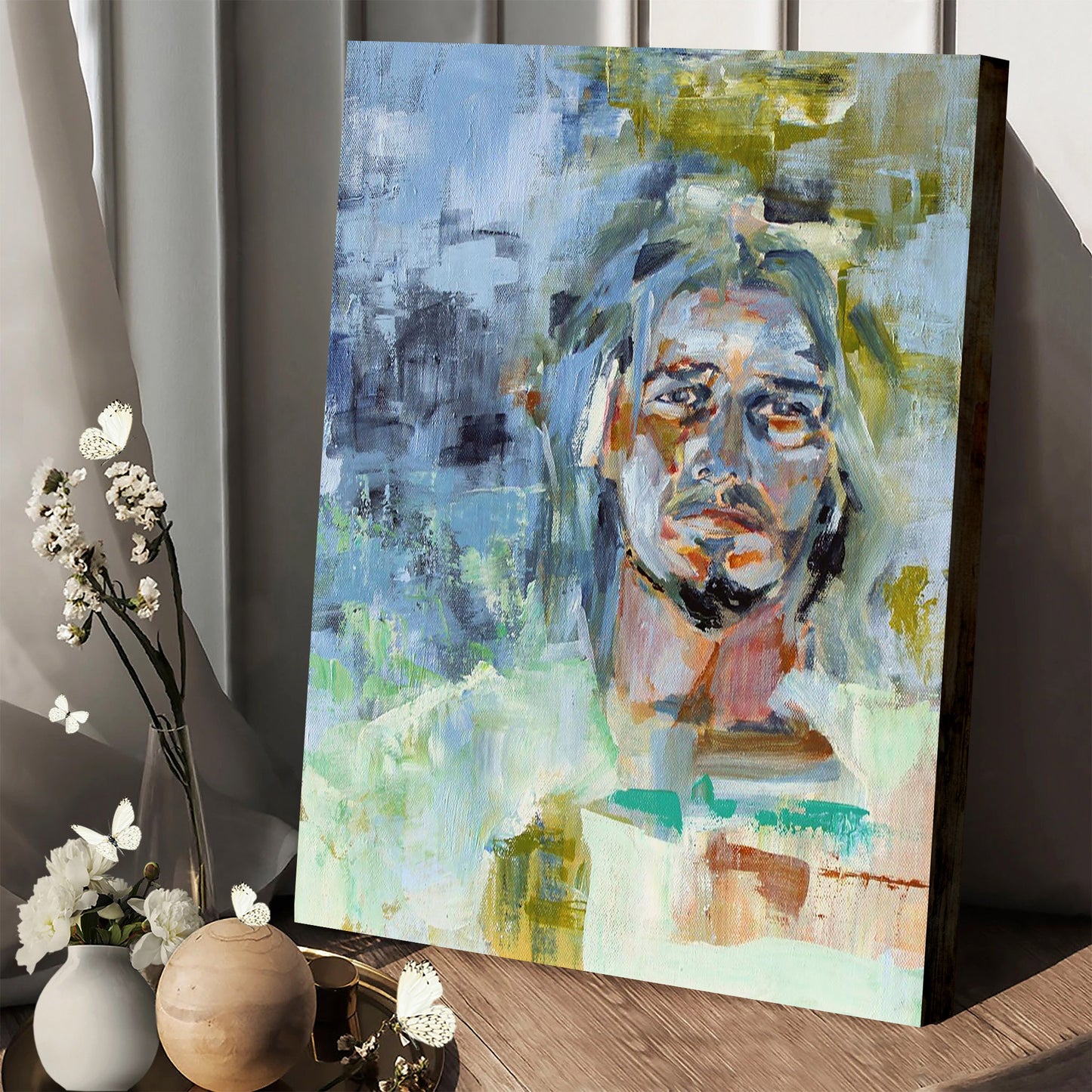 Christ In Gethsemane Canvas Wall Art - Jesus Picture - Jesus Portrait Canvas