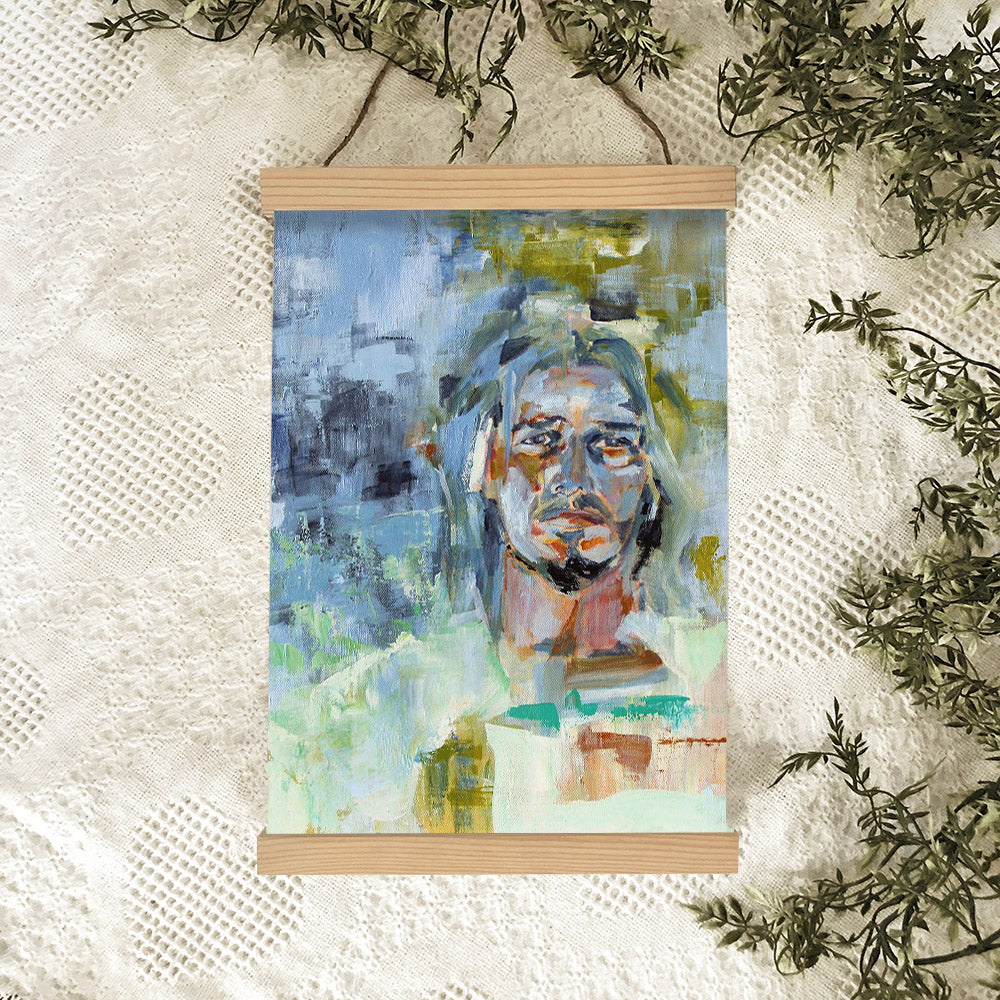 Christ In Gethsemane Hanging Canvas Wall Art - Jesus Picture - Jesus Portrait Canvas - Religious Canvas