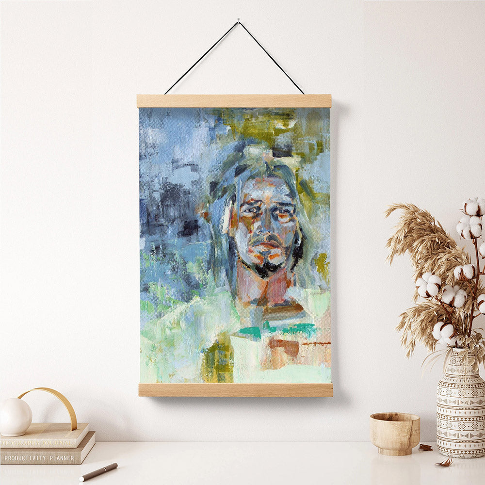 Christ In Gethsemane Hanging Canvas Wall Art - Jesus Picture - Jesus Portrait Canvas - Religious Canvas