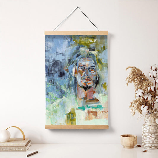 Christ In Gethsemane Hanging Canvas Wall Art - Jesus Picture - Jesus Portrait Canvas - Religious Canvas