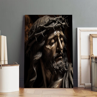 Christ Jesus On The Cross - Canvas Picture - Jesus Christ Canvas - Christian Wall Art