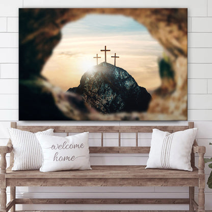 Christ Jesus Tomb - Jesus Canvas Wall Art - Christian Wall Art