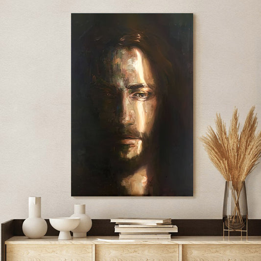 Christ Portrait Canvas Pictures - Jesus Canvas Painting - Christian Canvas Prints