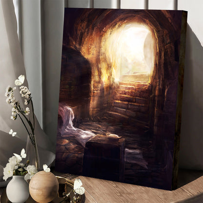 Christ Risen from the Tomb Canvas Wall Art - Easter Canvas Pictures - Christian Canvas Wall Decor