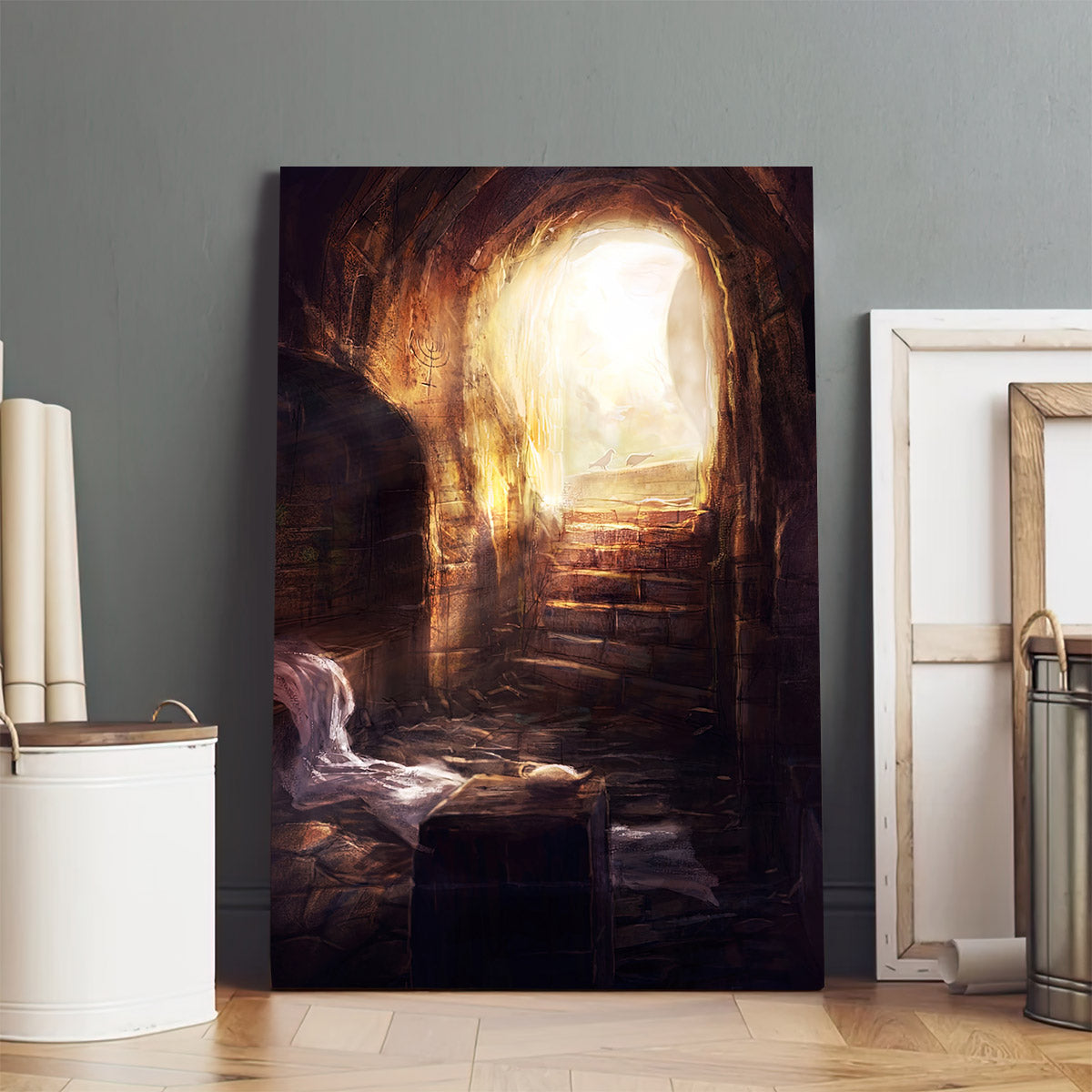 Christ Risen from the Tomb Canvas Wall Art - Easter Canvas Pictures - Christian Canvas Wall Decor