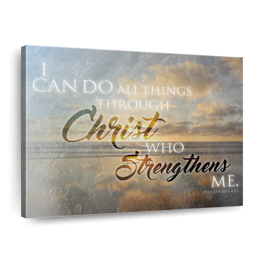 Christ Sunset Canvas Wall Art - Christian Canvas Wall Art - Religious Wall Art Canvas