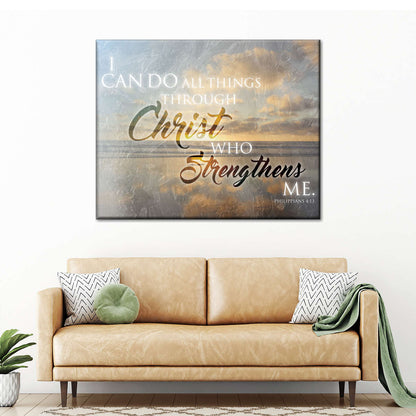 Christ Sunset Canvas Wall Art - Christian Canvas Wall Art - Religious Wall Art Canvas