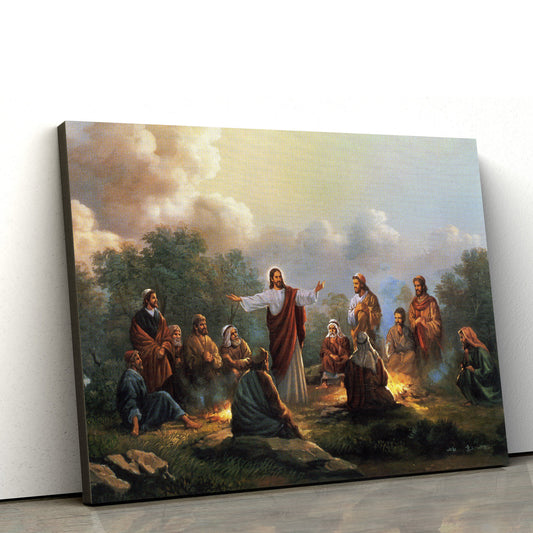 Christ Teaching Catholic Picture - Canvas Picture - Jesus Canvas Pictures - Christian Wall Art
